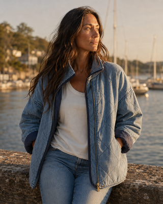 Eclipse Denim Jacket (view 2) | Après Sea Ranch