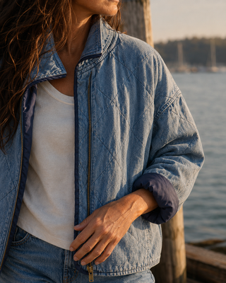 Eclipse Denim Jacket (view 3) | Après Sea Ranch