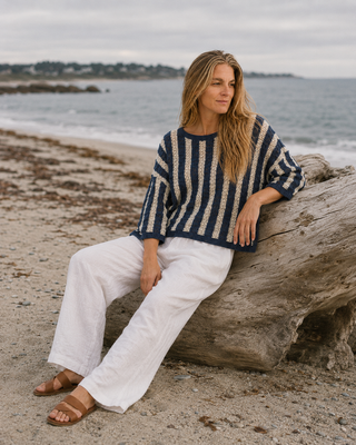 Harbor Stripe Pullover (view 2) | Après Sea Ranch