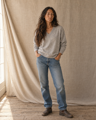 Fogline Cashmere Sweater (view 3) | Après Sea Ranch