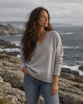 Fogline Cashmere Sweater | Après Sea Ranch