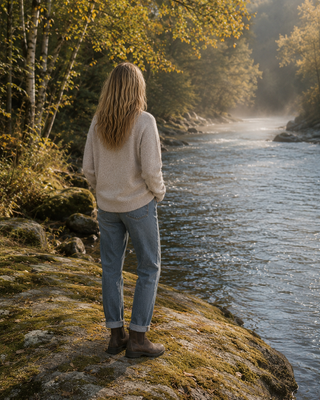 Gone Fishing Sweater - Oatmeal (view 4) | Après Sea Ranch