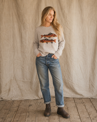 Gone Fishing Sweater - Oatmeal (view 5) | Après Sea Ranch