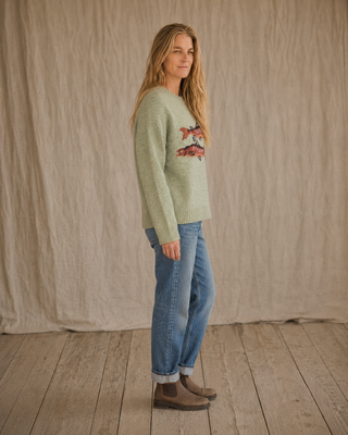Gone Fishing Sweater - Spring Green (view 6) | Après Sea Ranch