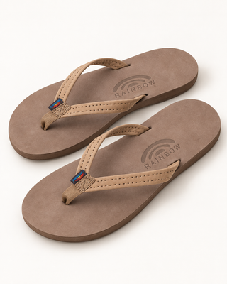 RAINBOW SANDALS Narrow Strap Sandal - Dark Brown (view 2) | Après Sea Ranch