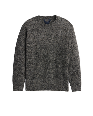 Pendleton Woolen Mills PENDLETON Wool Crew Sweater - Black/Wheat Heather — Mens | Après Sea Ranch