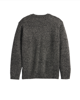 Pendleton Woolen Mills PENDLETON Wool Crew Sweater - Black/Wheat Heather — Mens (view 2) | Après Sea Ranch