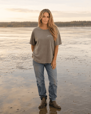 Apres Sea Ranch SoCal Oversized Tee- Driftwood | The Salty Babe
