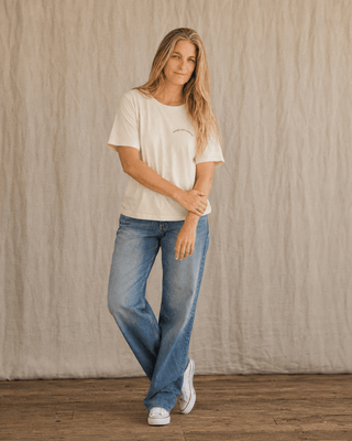 Apres Sea Ranch SoCal Oversized Tee- Sea Salt (view 3) | The Salty Babe