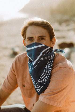 BANDITS Bandanas Breaking Waves Bandana (view 5) | Après Sea Ranch