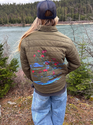 CARVE DESIGNS Marais Reversible Jacket - Fir/Capri Batik | Après Sea Ranch