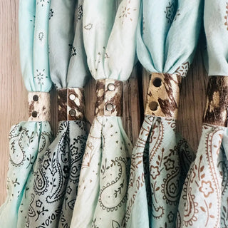 Boots Are My Roots Cowboy Blue Bandana (view 2) | The Salty Babe