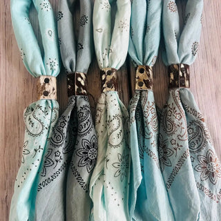 Boots Are My Roots Cowboy Blue Bandana (view 4) | The Salty Babe