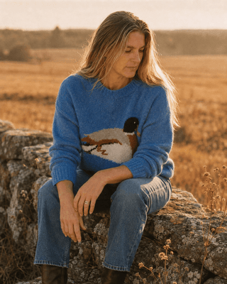 Flyaway Knit Sweater - Royal (view 2) | Après Sea Ranch