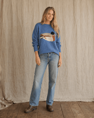 Flyaway Knit Sweater - Royal (view 4) | Après Sea Ranch