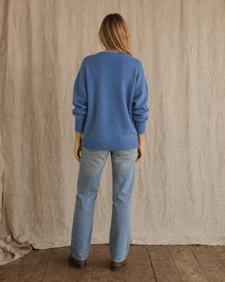 Flyaway Knit Sweater - Royal (view 6) | Après Sea Ranch