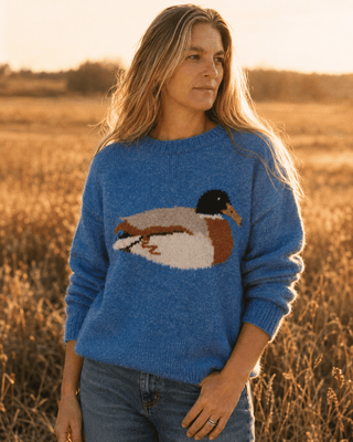 Flyaway Knit Sweater - Royal | Après Sea Ranch
