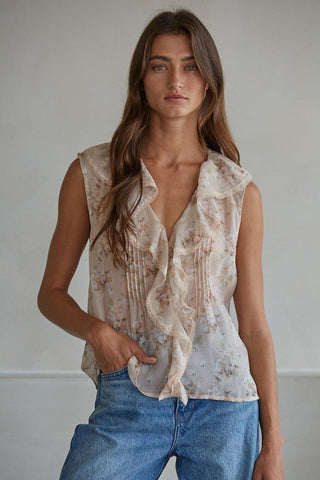 Gardenia Sleeveless Top (view 3) | Après Sea Ranch