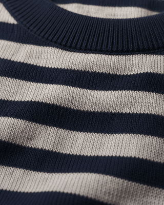 Heritage Stripe Relaxed Knit Sweater (view 3) | Après Sea Ranch