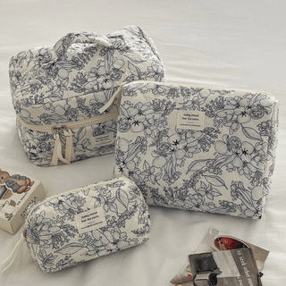 Indigo Garden Make Up Bag | The Salty Babe