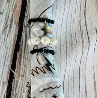 Boots Are My Roots Ivory Pearl Stretch Bandana Charm | The Salty Babe