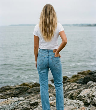 LEVIS 501 Curve Denim Jeans - Play On Ref (view 3) | The Salty Babe