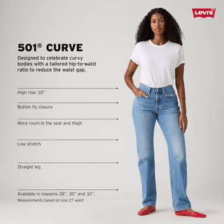 LEVIS 501 Curve Denim Jeans - Play On Ref (view 7) | The Salty Babe