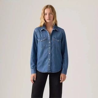 LEVI'S Ultimate Western Denim Shirt - Mighty Fine (view 4) | Après Sea Ranch