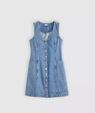 LEVI'S Vianna Vest Dress - Special Showing/Medium Wash (view 8) | Après Sea Ranch
