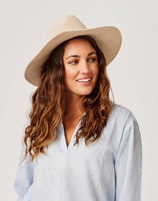 CARVE DESIGNS Panama Hat - Light Khaki