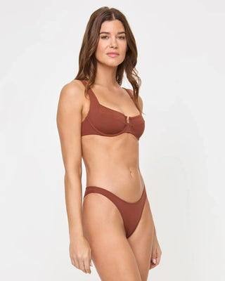 LSPACE Mako Bikini Top - Tobacco (view 4) | Après Sea Ranch