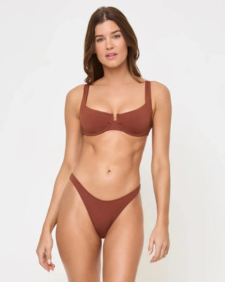 LSPACE Mako Bikini Top - Tobacco (view 3) | Après Sea Ranch