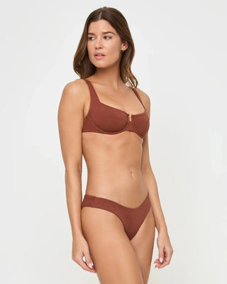 LSPACE Rocky Bikini Bottom - Tobacco (view 4) | Après Sea Ranch