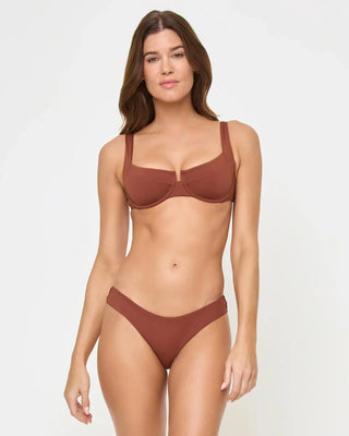 LSPACE Rocky Bikini Bottom - Tobacco (view 3) | Après Sea Ranch