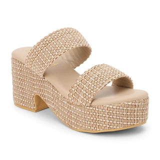 MATISSE Ocean Ave Platform Sandal - Tan Multi | The Salty Babe