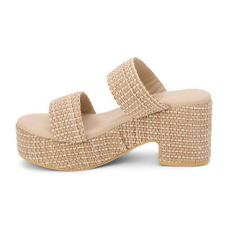 MATISSE Ocean Ave Platform Sandal - Tan Multi (view 2) | The Salty Babe