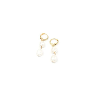 MAY MARTIN Double Pearl Hoops | Après Sea Ranch