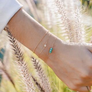 MAY MARTIN Turquoise Three Bead Bracelet (view 2) | Après Sea Ranch