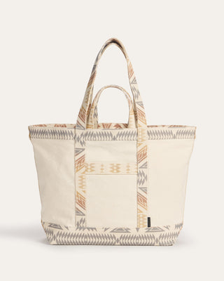 Pendleton Woolen Mills PENDLETON Astoria Canvas Large Tote - Ivory Ponderosa (view 3) | Après Sea Ranch