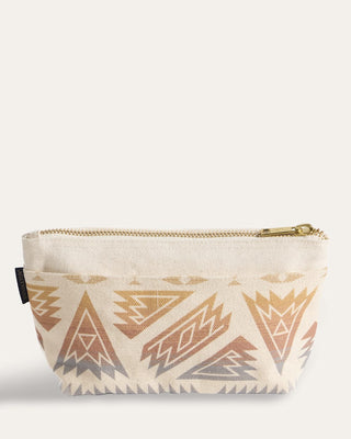 Pendleton Woolen Mills PENDLETON Astoria Canvas Zip Pouch - Ivory Ponderosa (view 2) | Après Sea Ranch