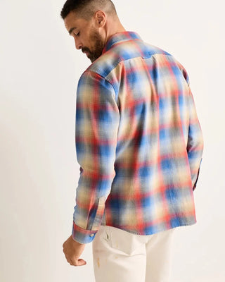 Pendleton Woolen Mills PENDLETON Beach Shack Shirt - Blue/Red Plaid — Mens (view 5) | Après Sea Ranch
