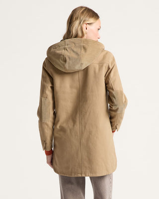 Pendleton Woolen Mills PENDLETON Cedar Creek Canvas Cord Trim Parka - Old Oak — Jackets (view 3) | Après Sea Ranch