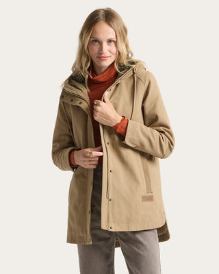 Pendleton Woolen Mills PENDLETON Cedar Creek Canvas Cord Trim Parka - Old Oak — Jackets | Après Sea Ranch
