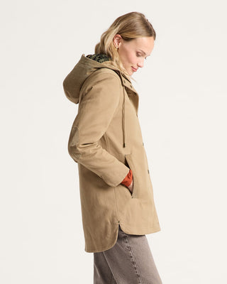 Pendleton Woolen Mills PENDLETON Cedar Creek Canvas Cord Trim Parka - Old Oak — Jackets (view 2) | Après Sea Ranch