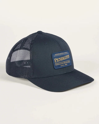 Pendleton Woolen Mills PENDLETON Classic Patch Trucker Hat in Black — Mens | Après Sea Ranch