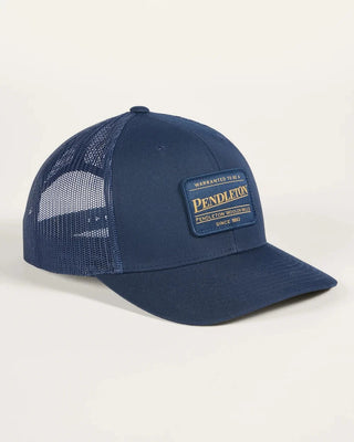 Pendleton Woolen Mills PENDLETON Classic Patch Trucker Hat in Navy — Mens | Après Sea Ranch