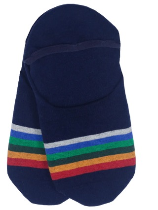 Pendleton Woolen Mills PENDLETON Crater Lake Stripe Cotton Moc Sock - Navy | Après Sea Ranch