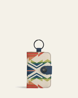 Pendleton Woolen Mills PENDLETON Creekside Explorer Key Ring Wallet - Navy Multi | Après Sea Ranch