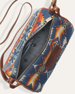 Pendleton Woolen Mills PENDLETON Nehalem Cotton Barrel Bag - Navy Multi (view 5) | Après Sea Ranch