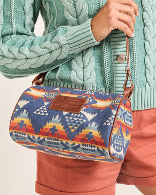 Pendleton Woolen Mills PENDLETON Nehalem Cotton Barrel Bag - Navy Multi | Après Sea Ranch